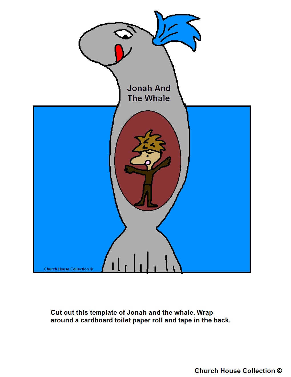 Jonah And The Whale Toilet Paper Roll Craft